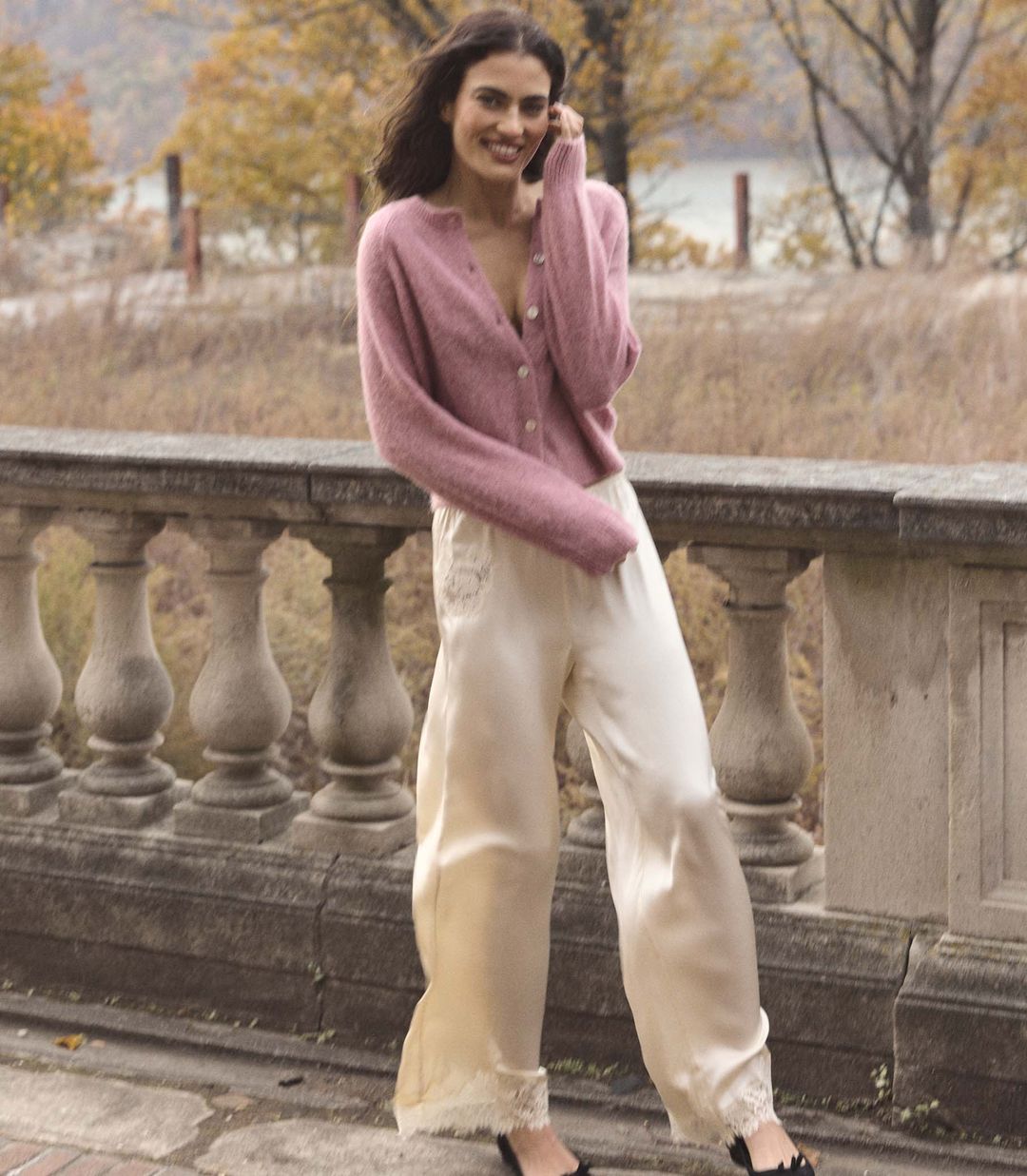 PETRA CARDIGAN -- ROSEBUD