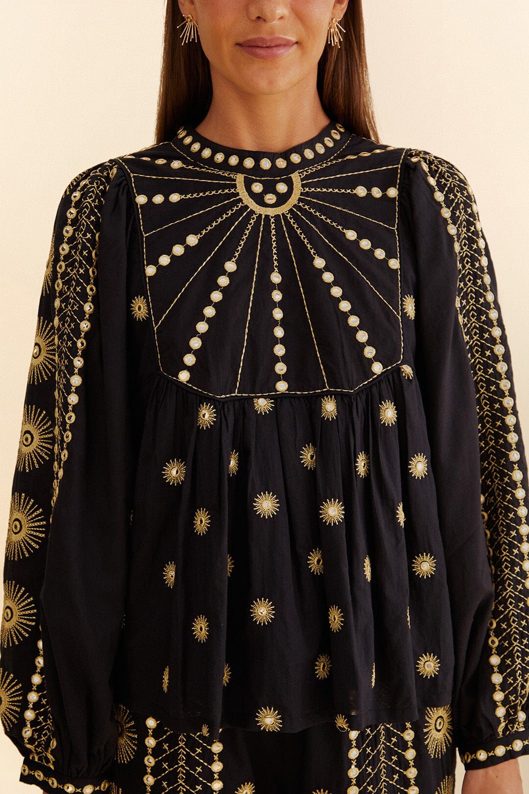 Sun Embroidered Blouse #5