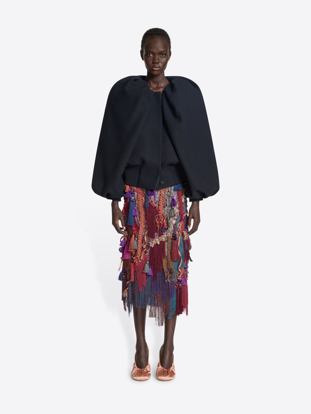 Constructed wool jacket