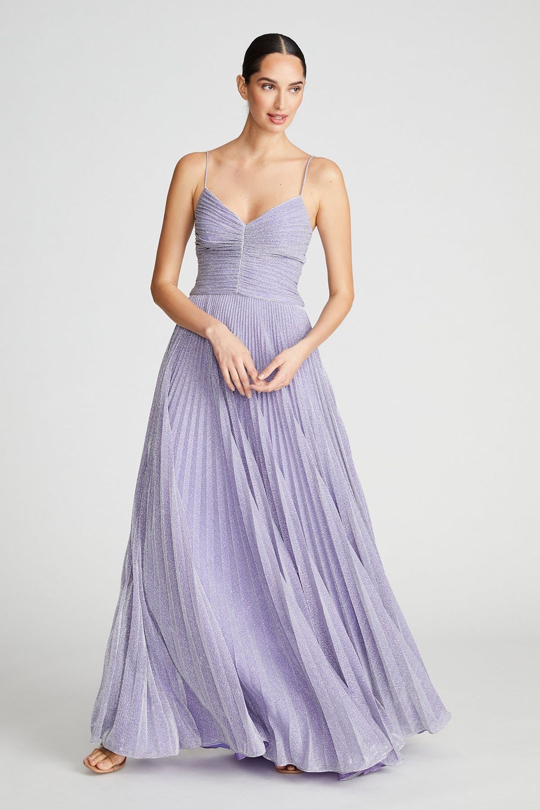 Maycee Gown In Shimmer Jersey #6