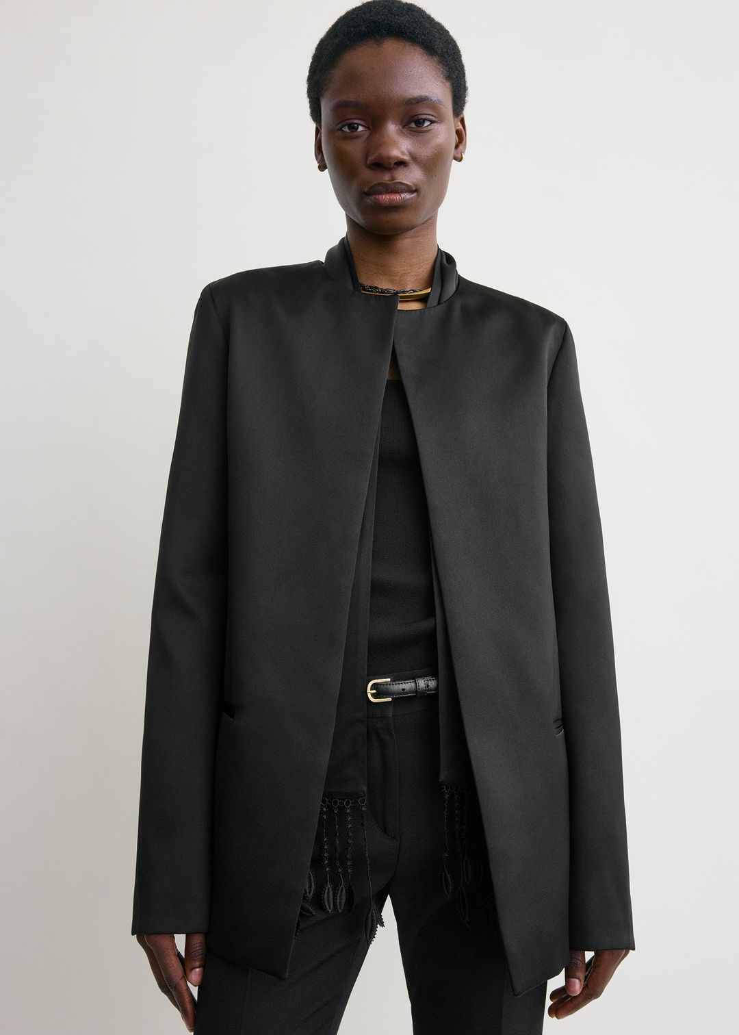 Satin dinner jacket black #4