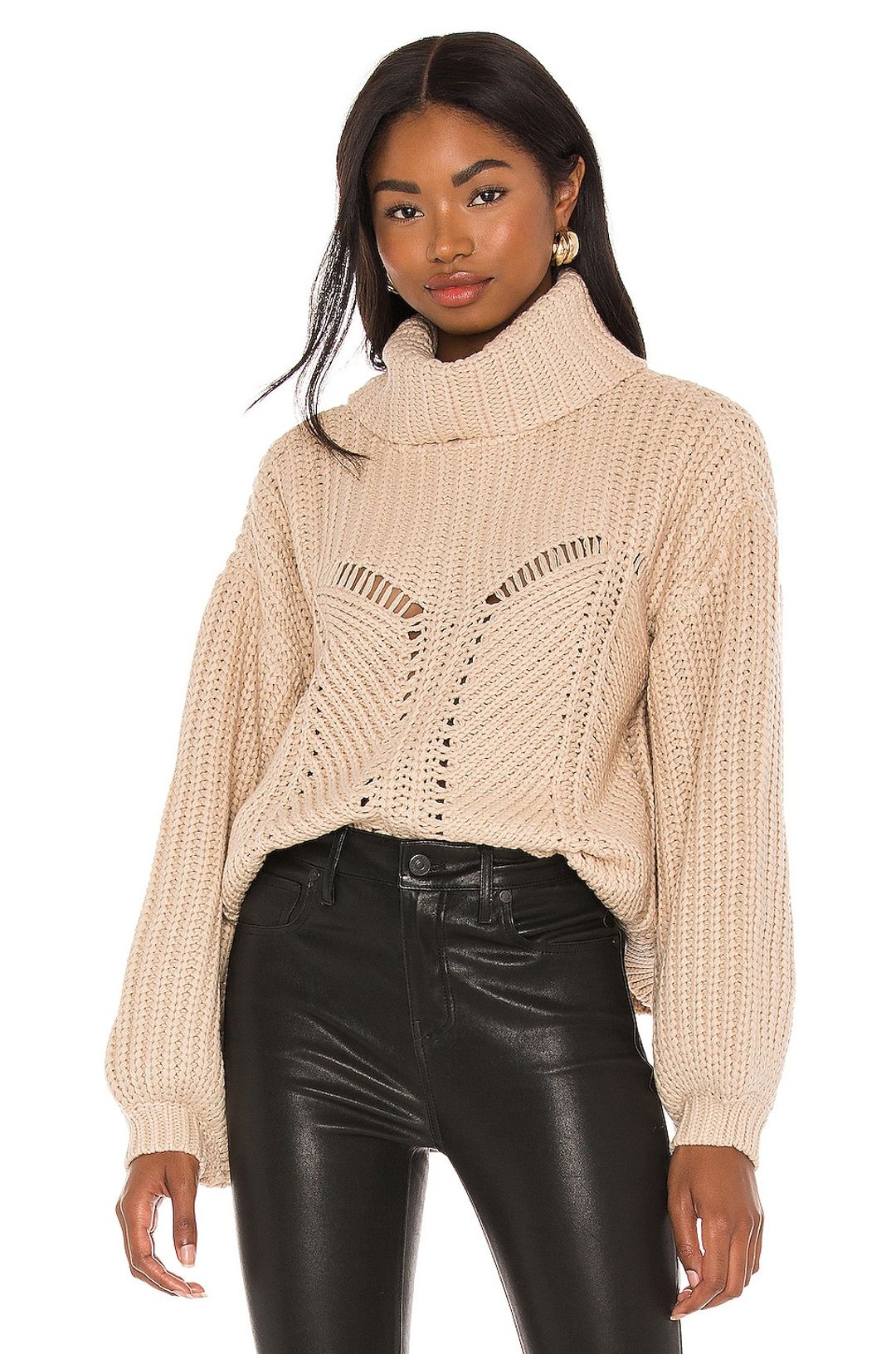 Soft Faux Corset Oversized Pullover