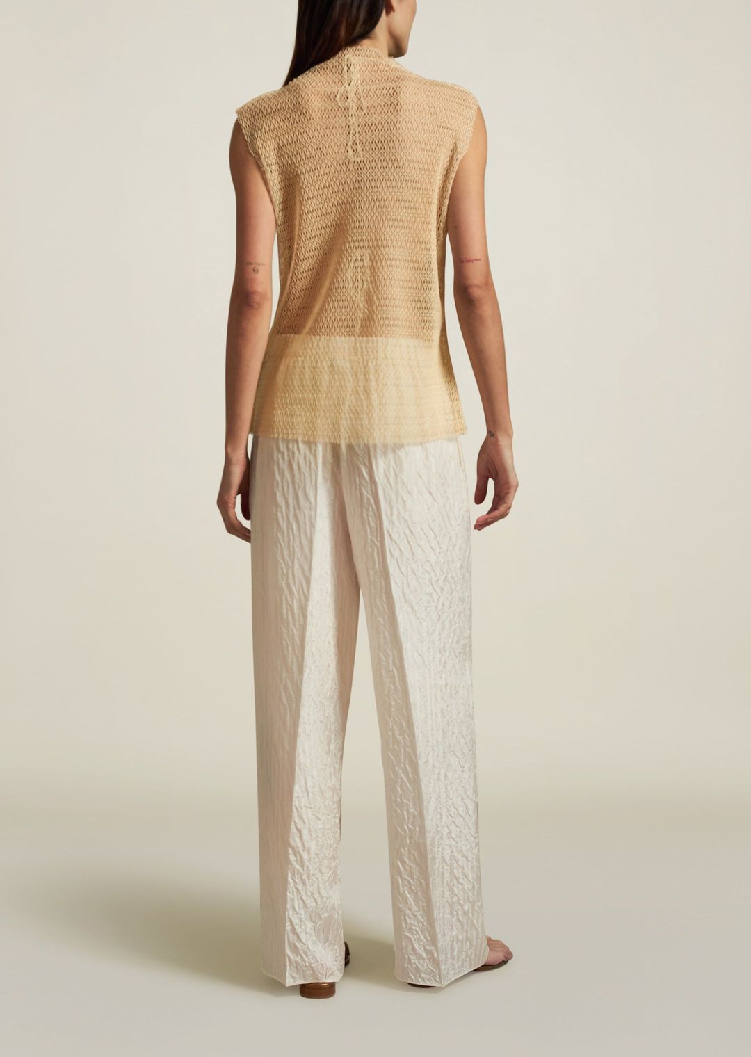 Oraya Sleeveless Shell in Butter #5