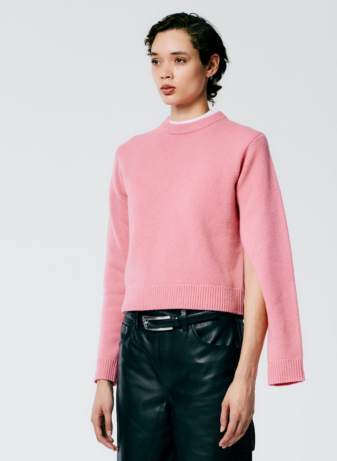 Soft Lambswool Shrunken Crewneck Pullover #3