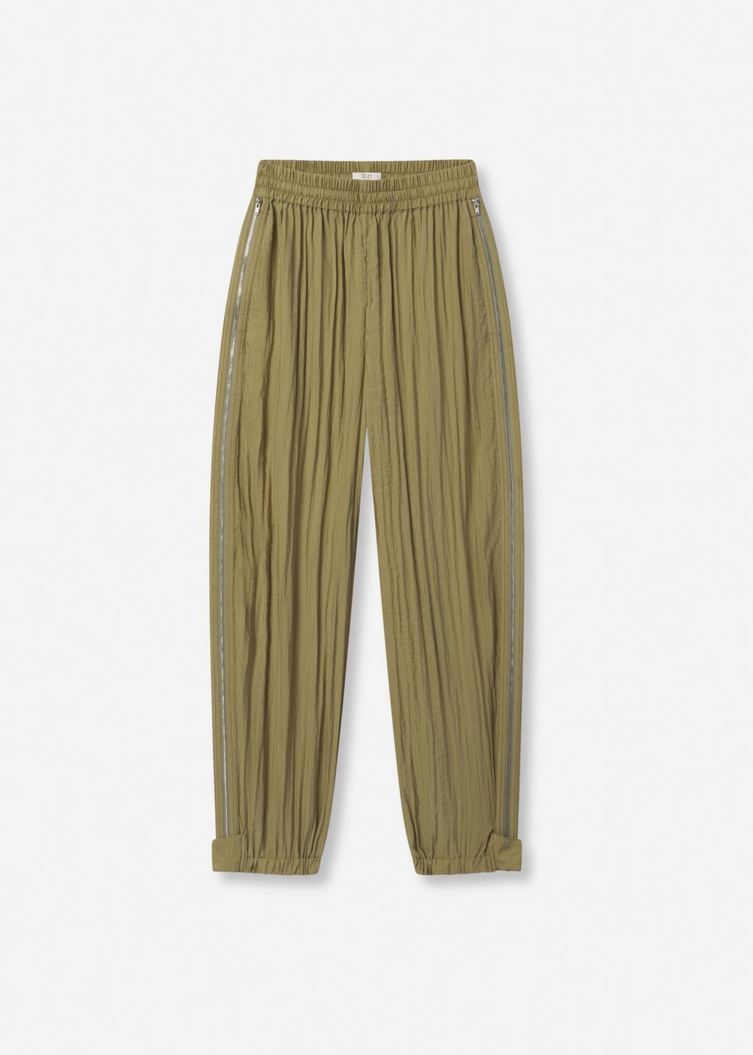Articulated Vented Pant in Wrinkled Nylon - Aloe #5