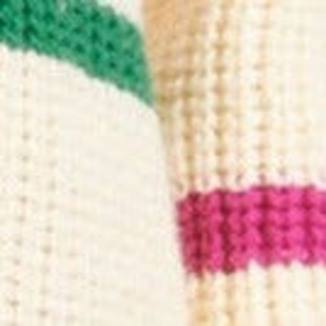 HAMPTON SWEATER | CREME RAINBOW MULTI #6