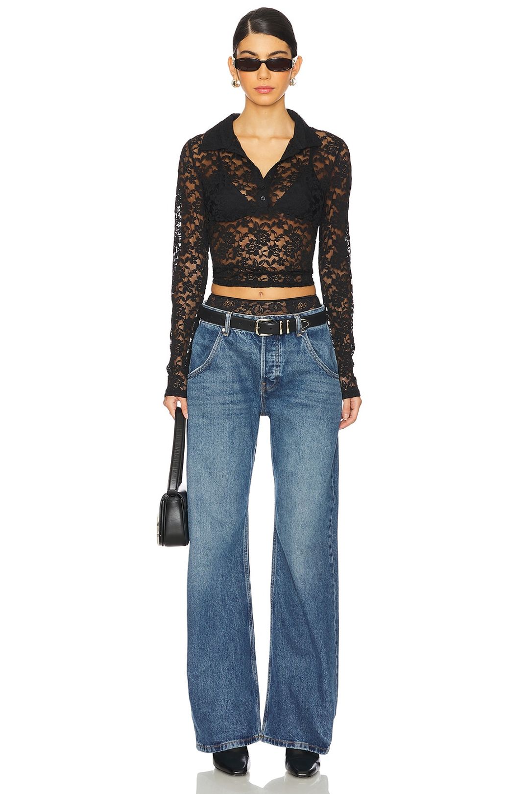 Enzo Mid Rise Barrel Jeans #5