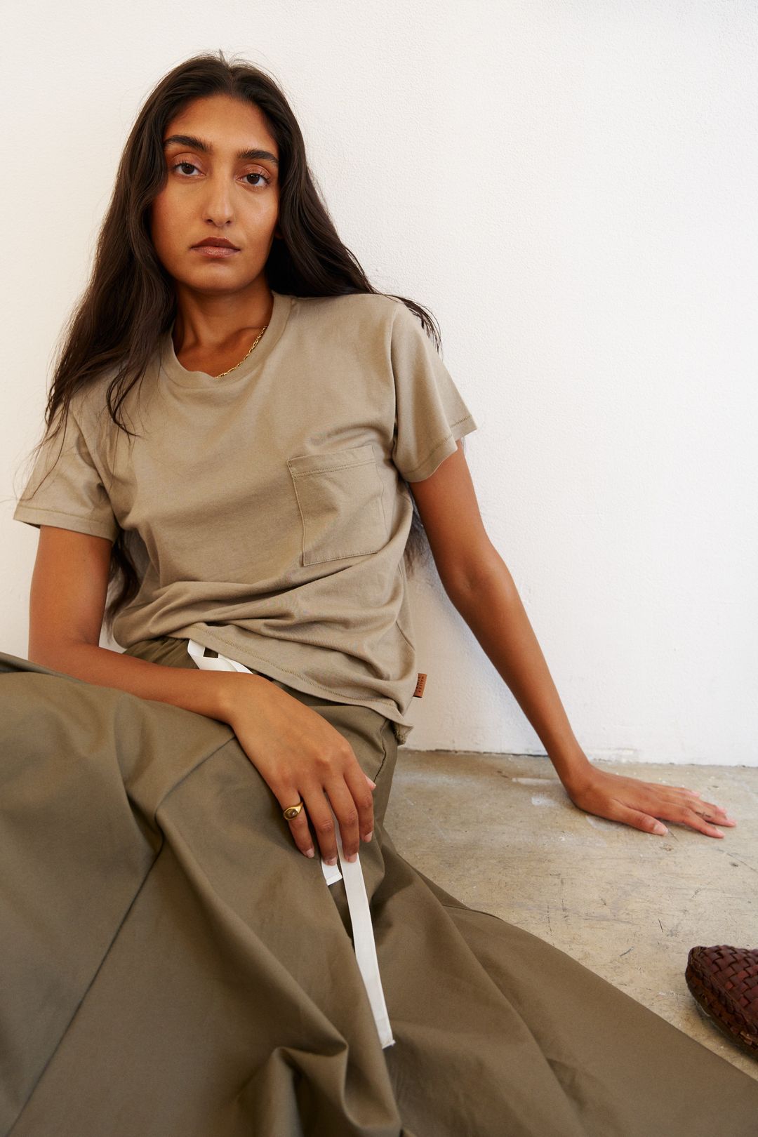 The Italian Summer Skirt in Taupe #10