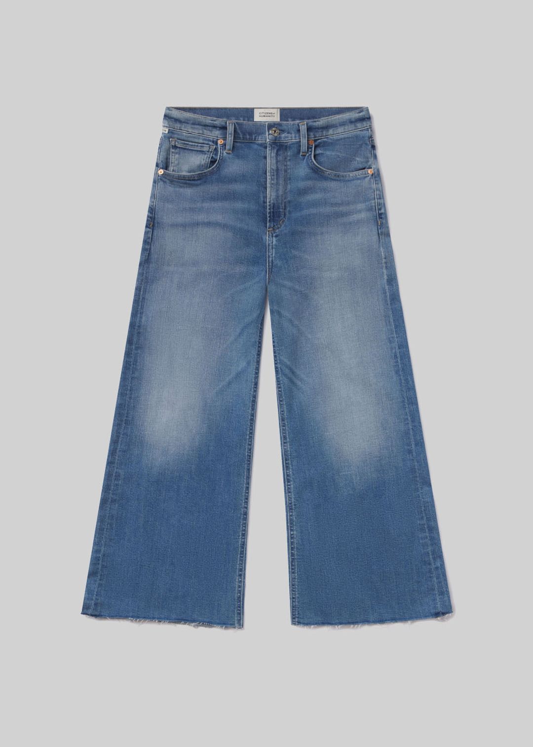 Lyra Wide Leg Crop Raw Hem in Bhodi #6