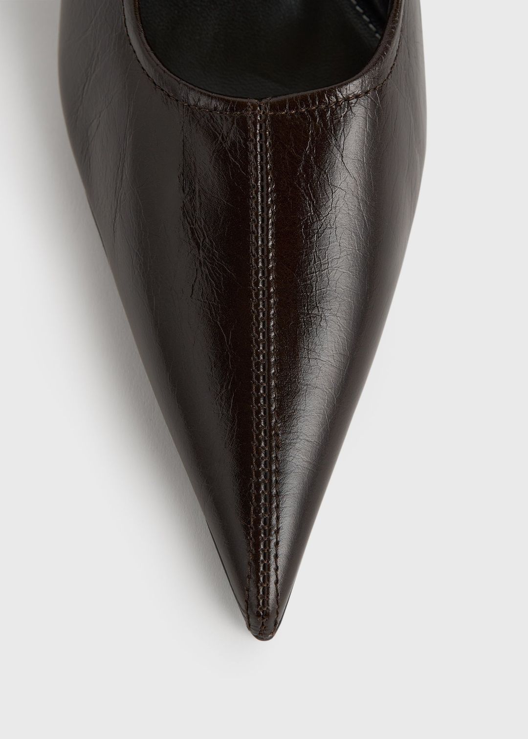 Sharp naplack wedge pumps bark #7
