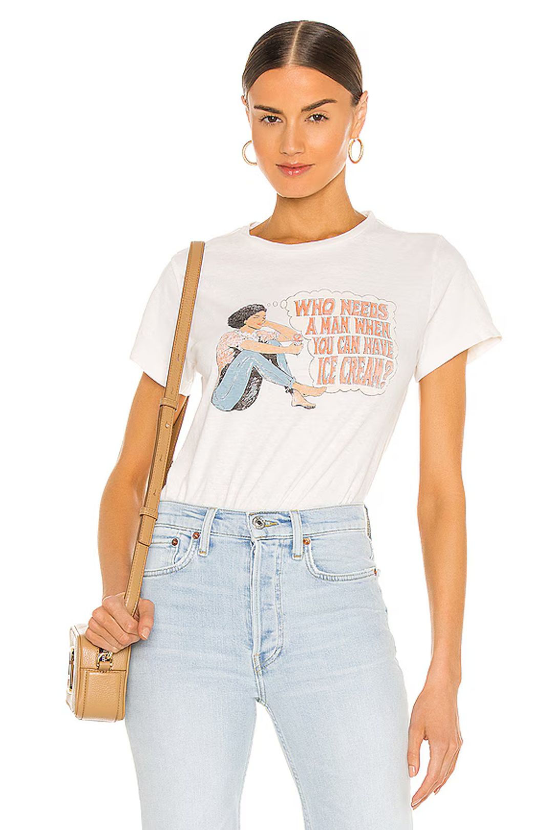 x Hanes Classic Who Needs A Man Tee