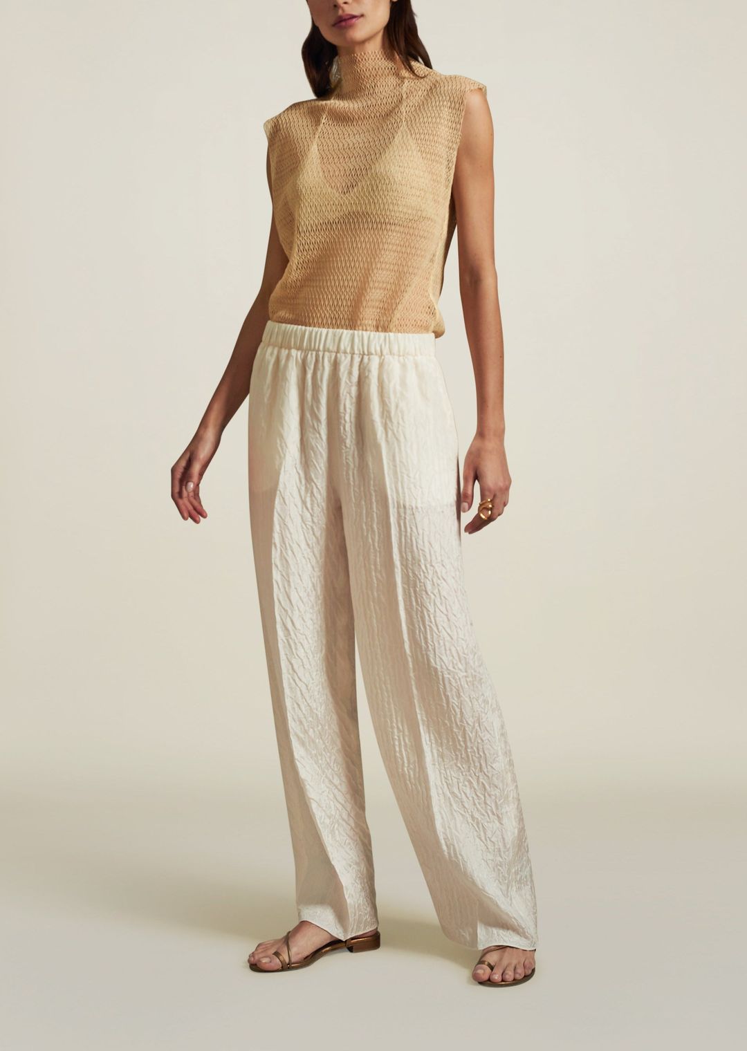 Oraya Sleeveless Shell in Butter #4