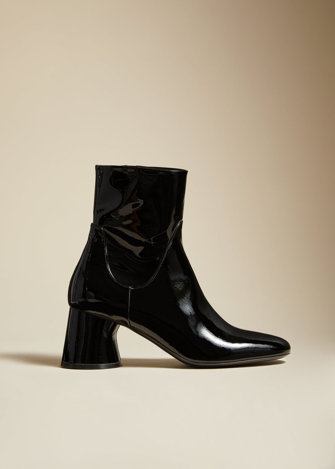 The Wythe Ankle Boot in Black Patent Leather