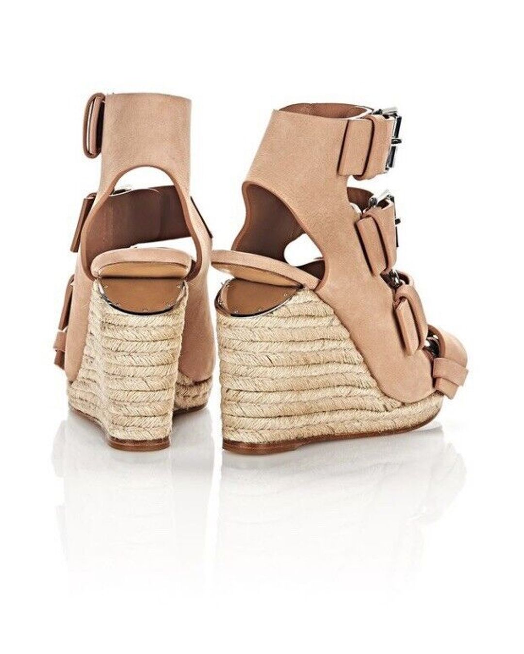 ‘JO’ BUCKLE WEDGE SANDALS/ BLUSH New!! SIZE 39 - 8.5M #3