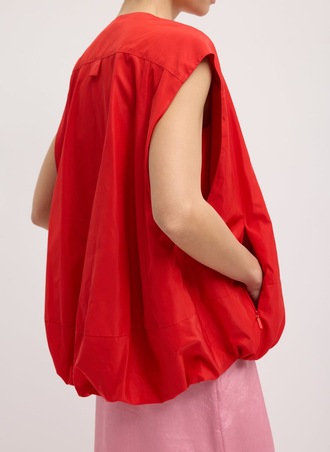 Italian Sporty Nylon Sleeveless Blousant Vest #6