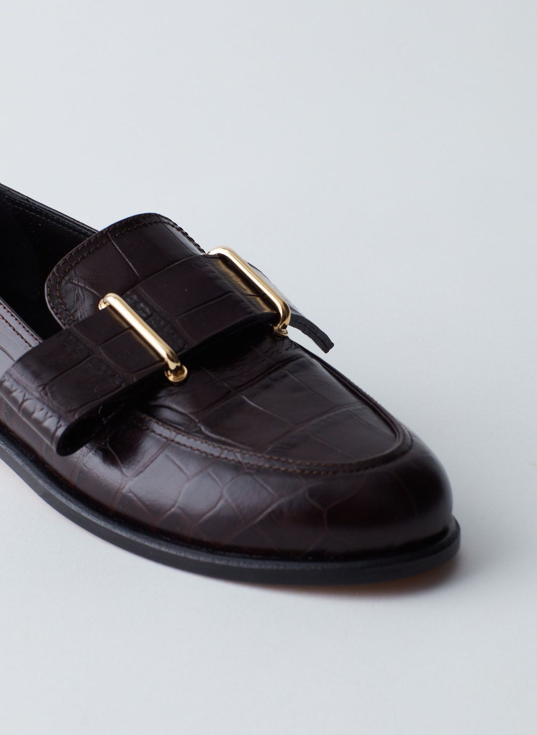 Morris Croc Print Leather Loafer #6