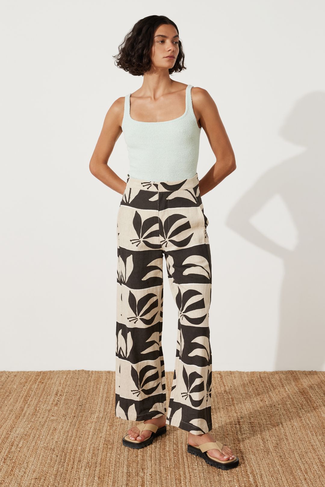Iris Palm Linen Cotton Blend Pant #6