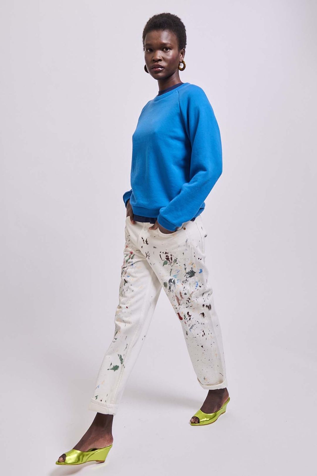 The Daily Sweatshirt in Royal Blue #4