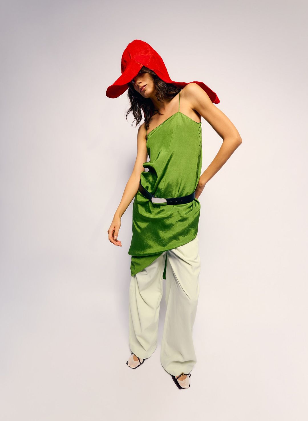 Drapey Suiting Marit Pull On Pant