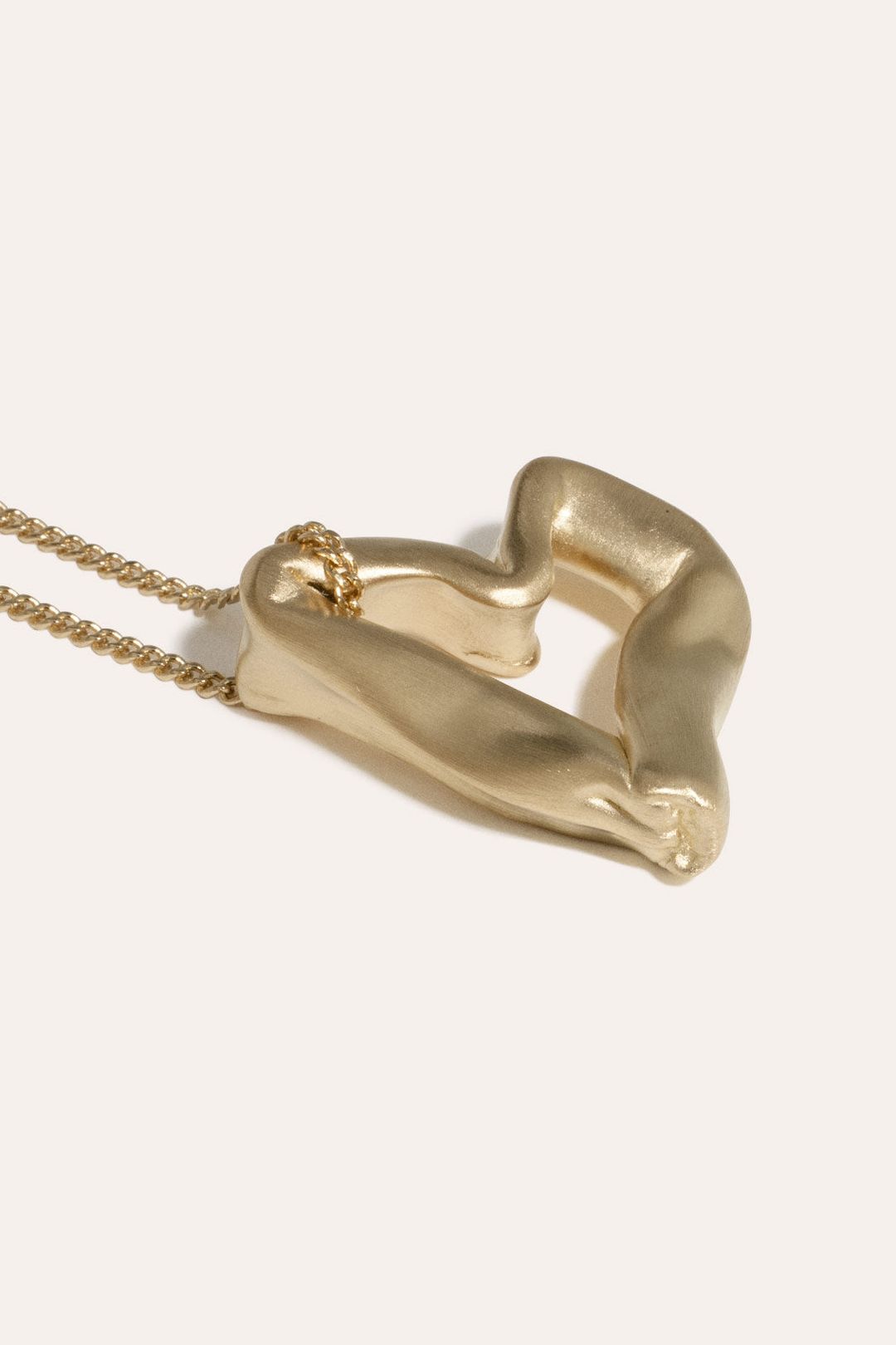 The Heart Is Not A Metaphor - Gold Vermeil Pendant #5