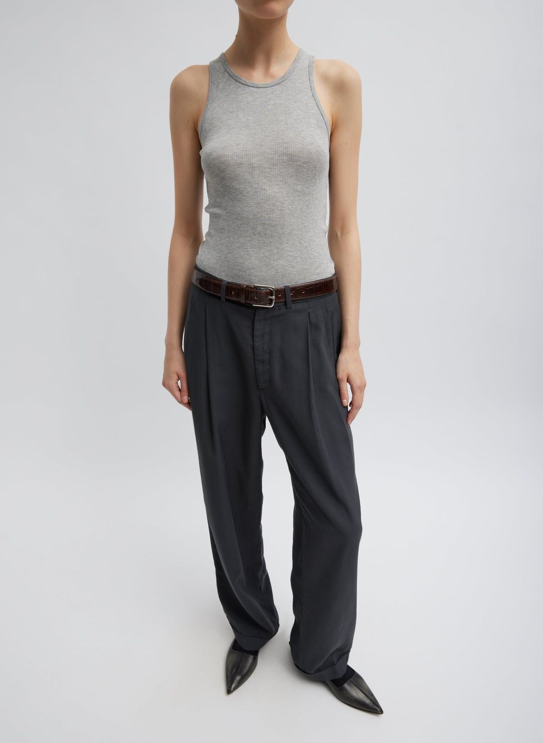 Circular Fine Rib T-Shirt Tank #5