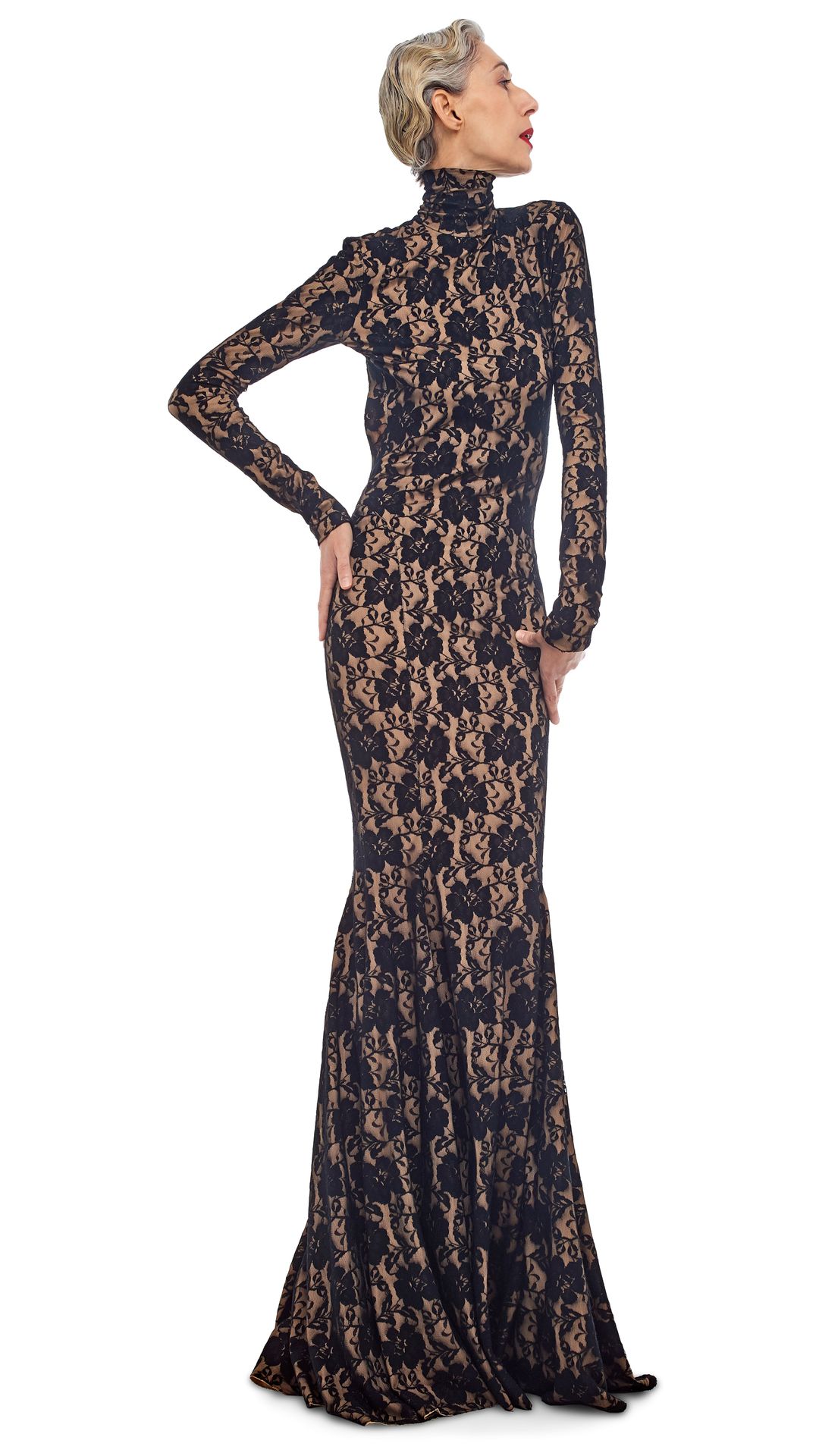 TURTLE OPEN BACK GOWN #4