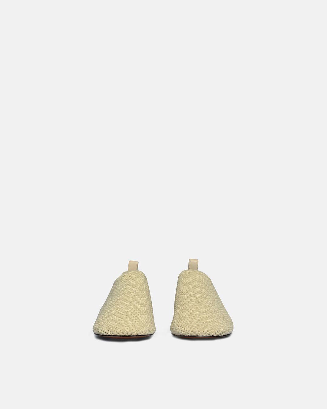 Buju - Mesh-Knit Square-Toe Slip-On Shoes - Sand Mesh #3