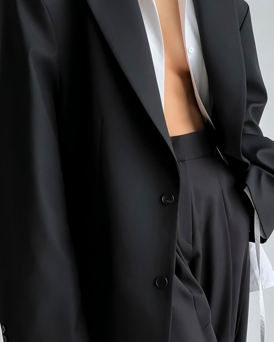Dee Maxi Oversized Blazer - Black #4