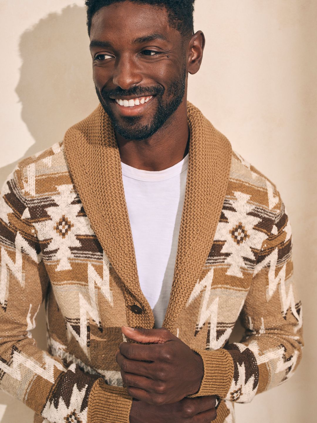 Doug Good Feather Cardigan - Mountain Stars