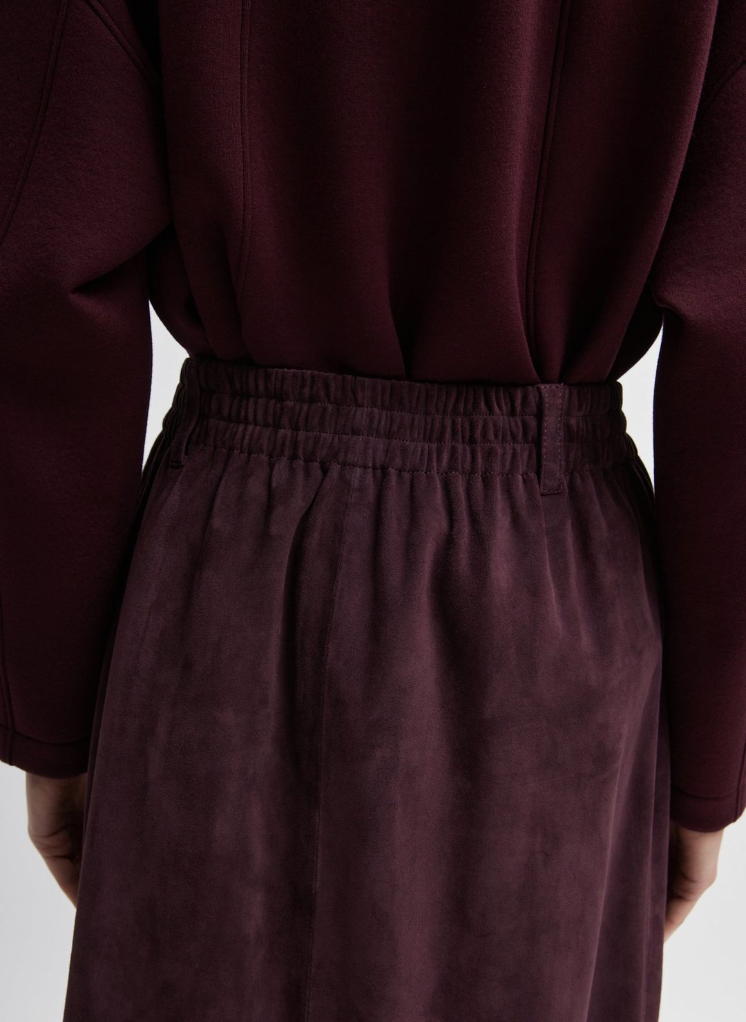 Cassiterite Suede Pull On Full Skirt #8