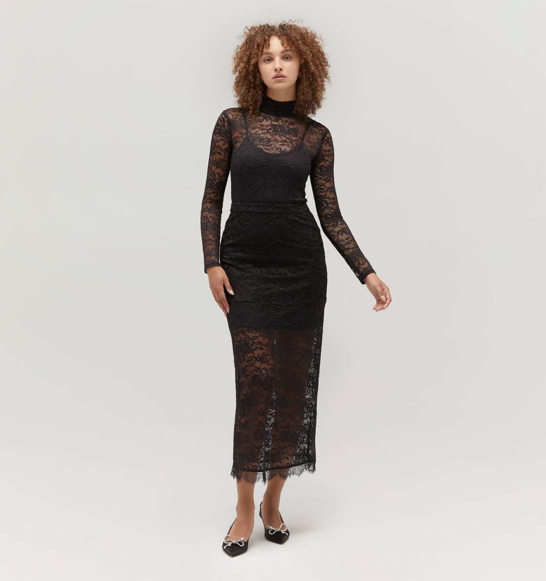 The Olympia Skirt - Black Lace #4