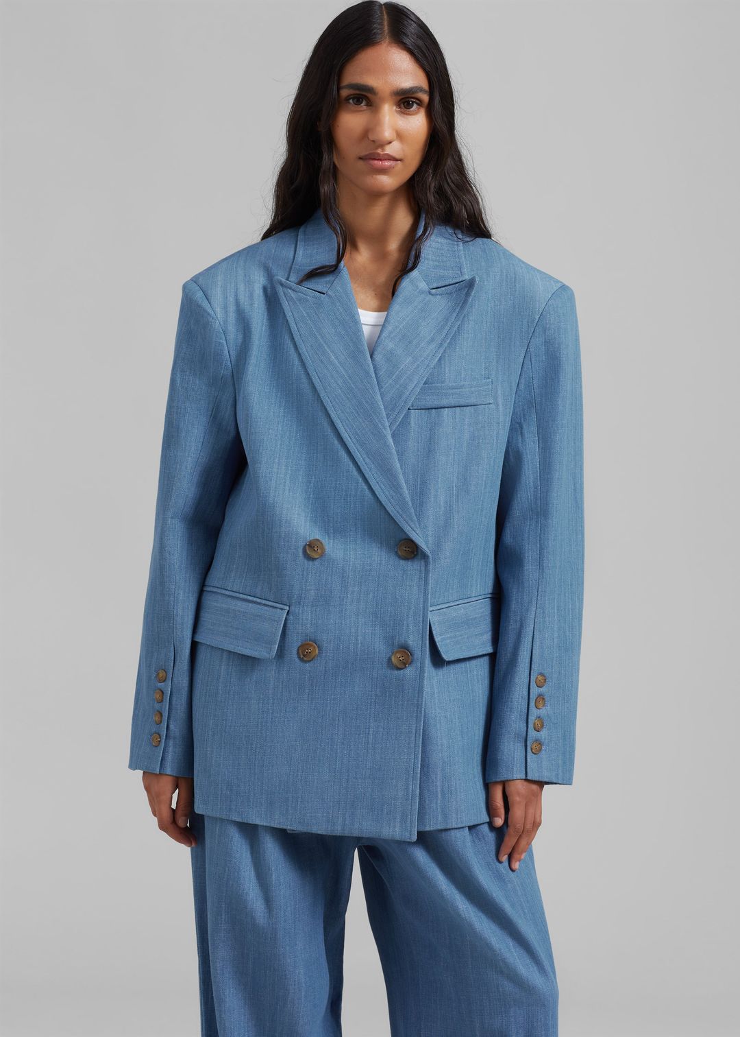 Jan Denim Blazer - Blue #4