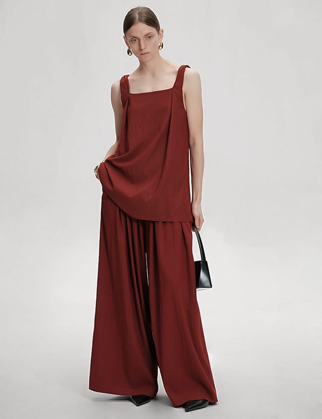 Wide Leg Pants in Sun-Dried Tomato #3