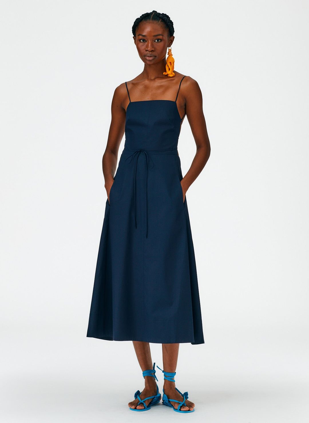Eco Poplin Strappy Dress #5