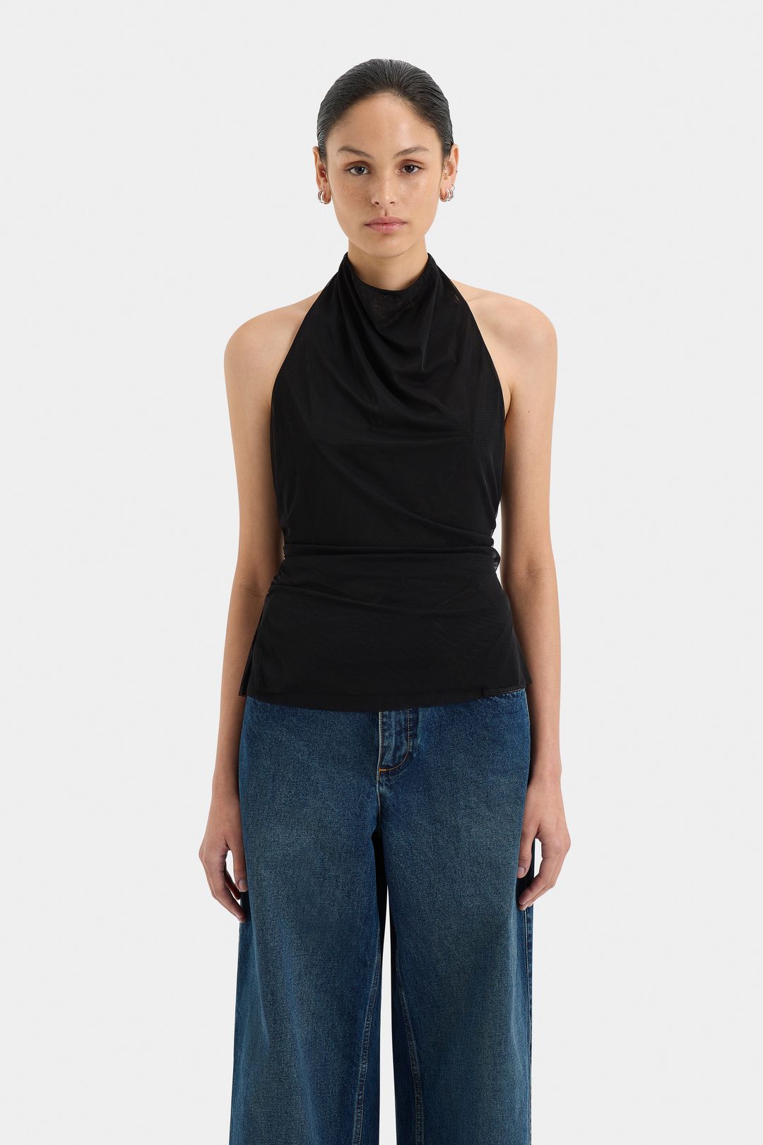 Jacques Mesh Halter Top