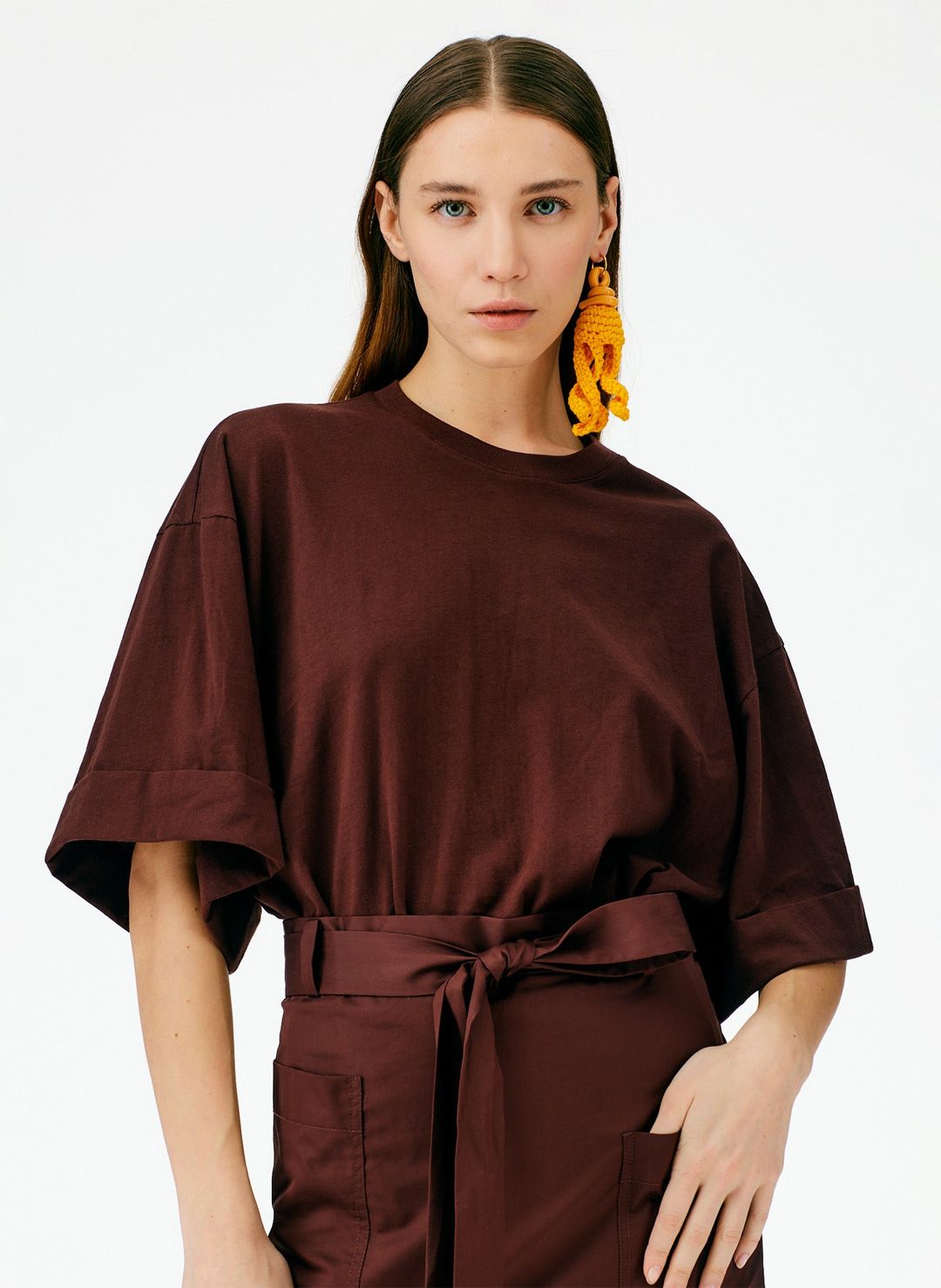 Eco Poplin Lean Back Wrap Skirt #7