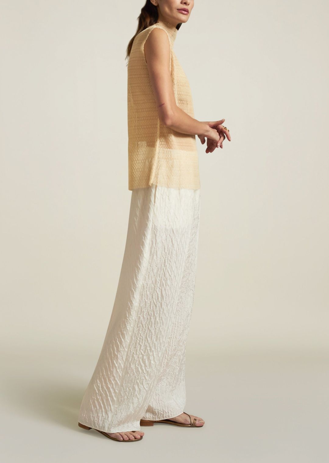 Oraya Sleeveless Shell in Butter #3