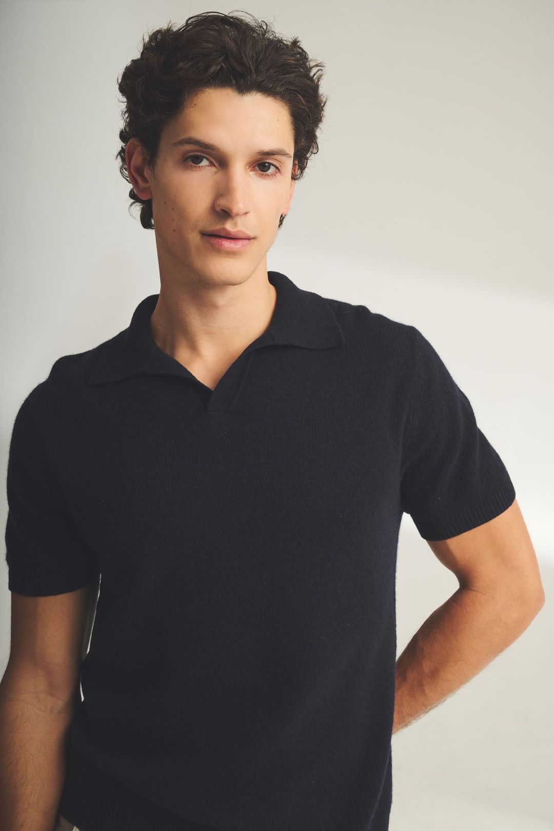 Lightweight Cashmere Short Sleeve Polo #9