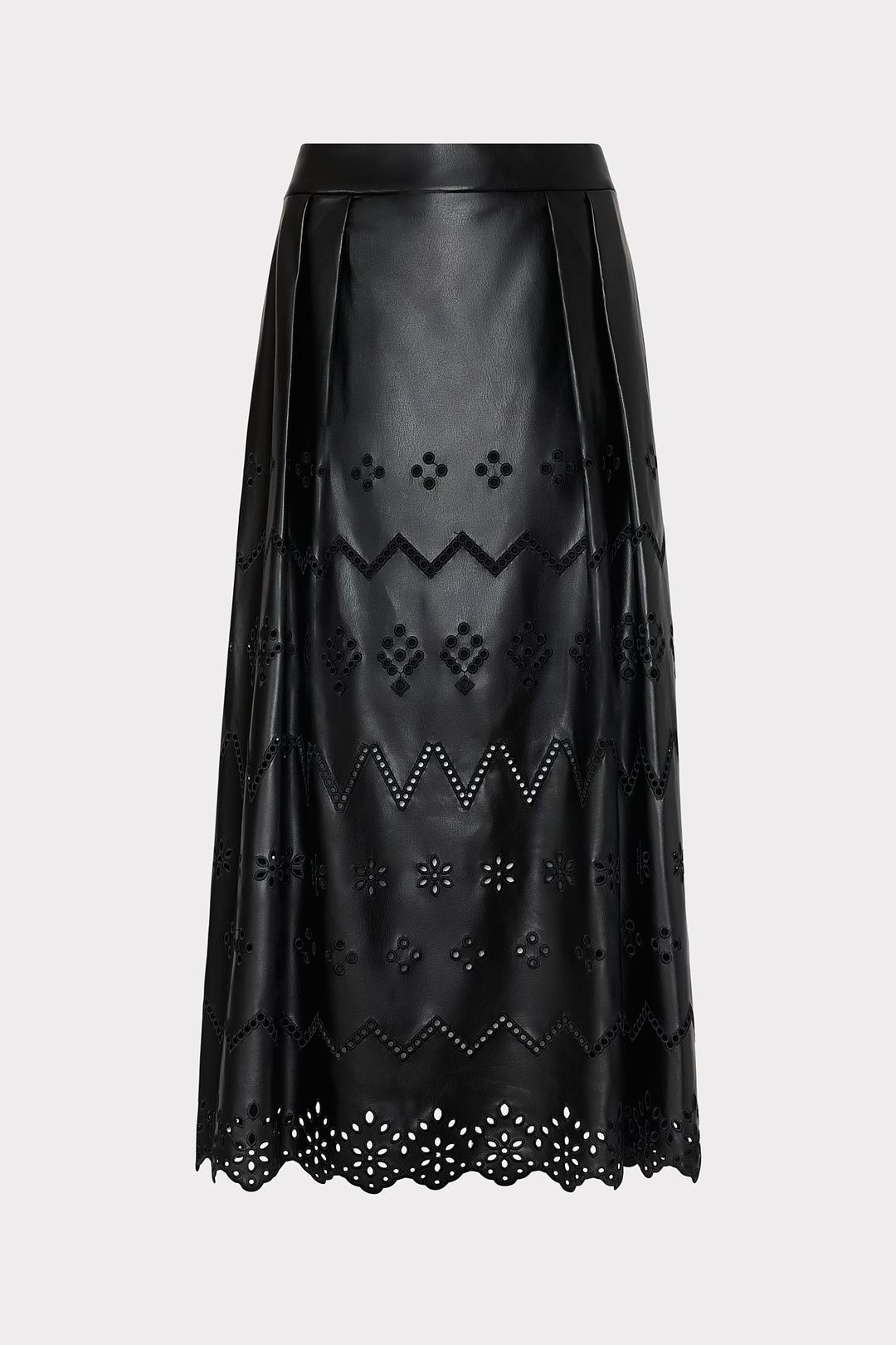 Jolene Eyelet Vegan Leather Skirt