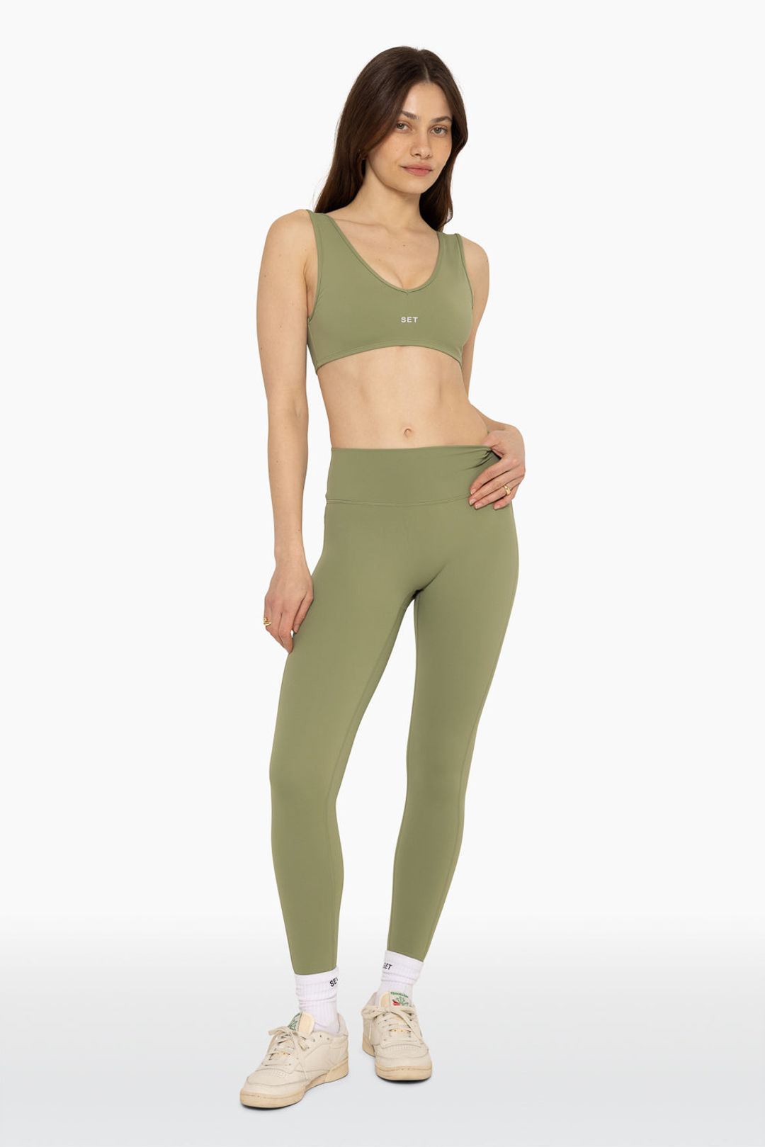 SPORTBODY® LEGGINGS - PISTACHIO