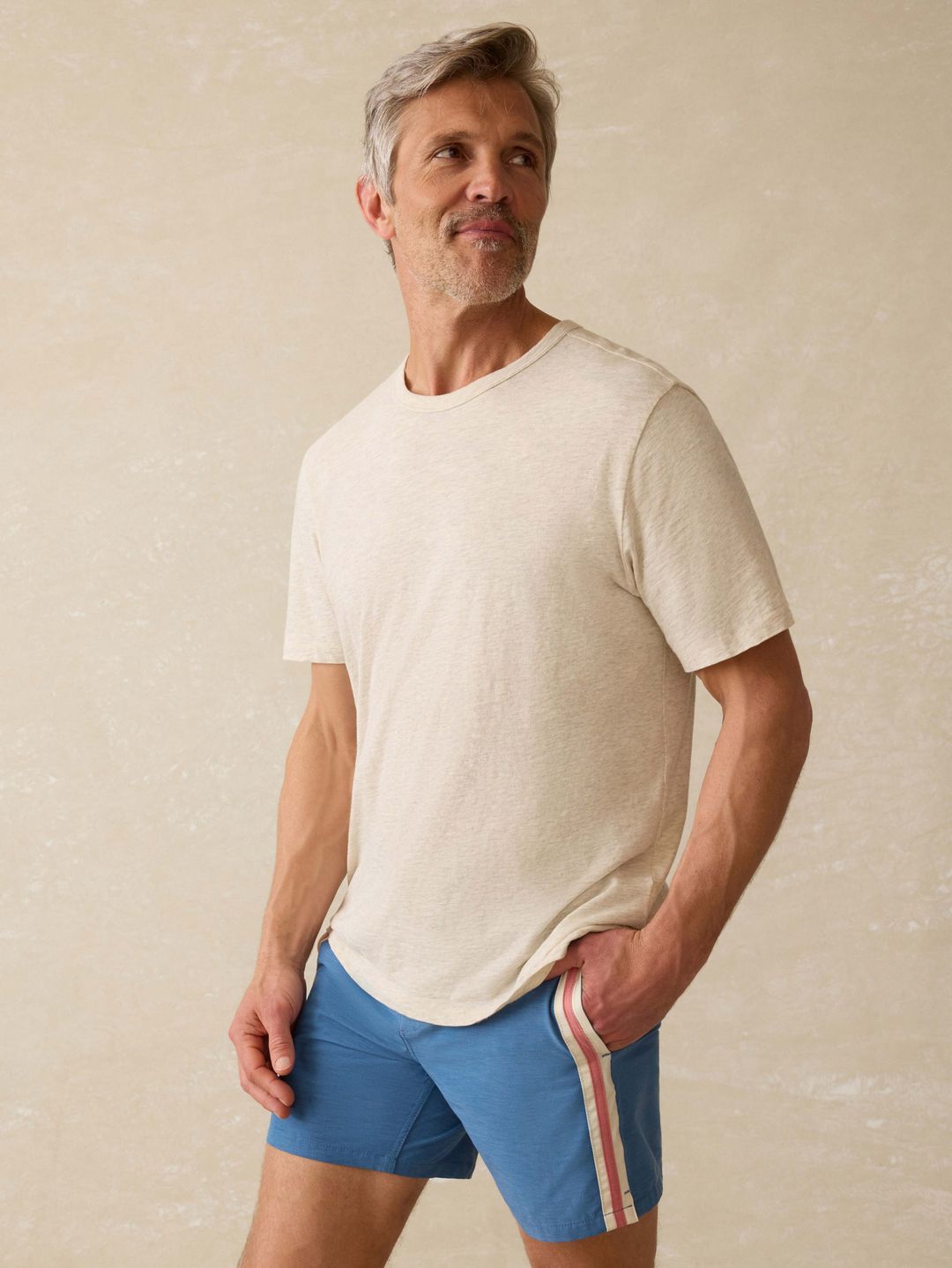 Biarritz Boardshort - Blue Horizon Stripe #5