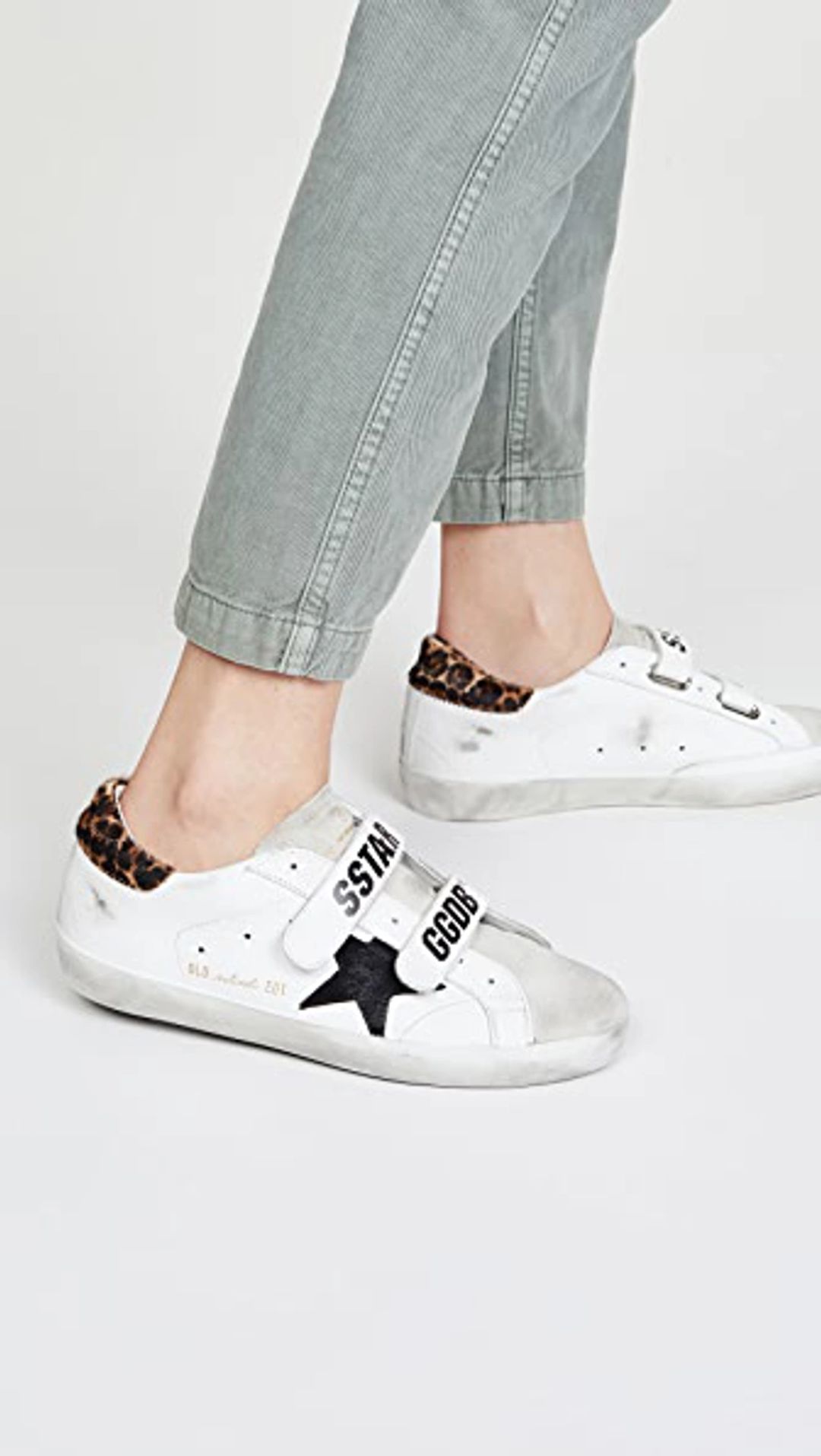 Old School Leather Sneakers In White #3