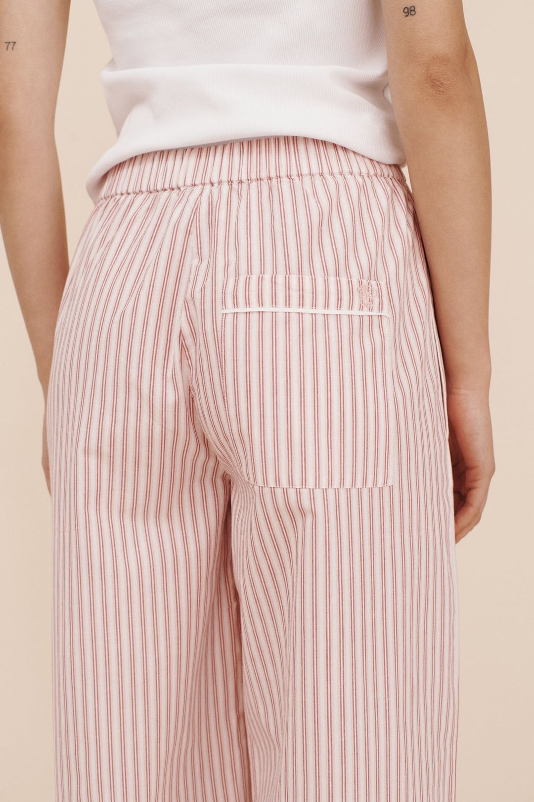 EDIE PANT - STRAWBERRY STRIPE #5