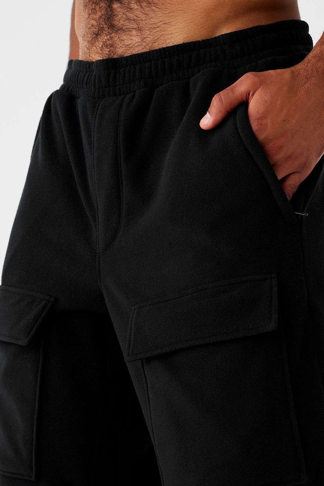 Polar Fleece Ridge Cargo Pants - Black #4