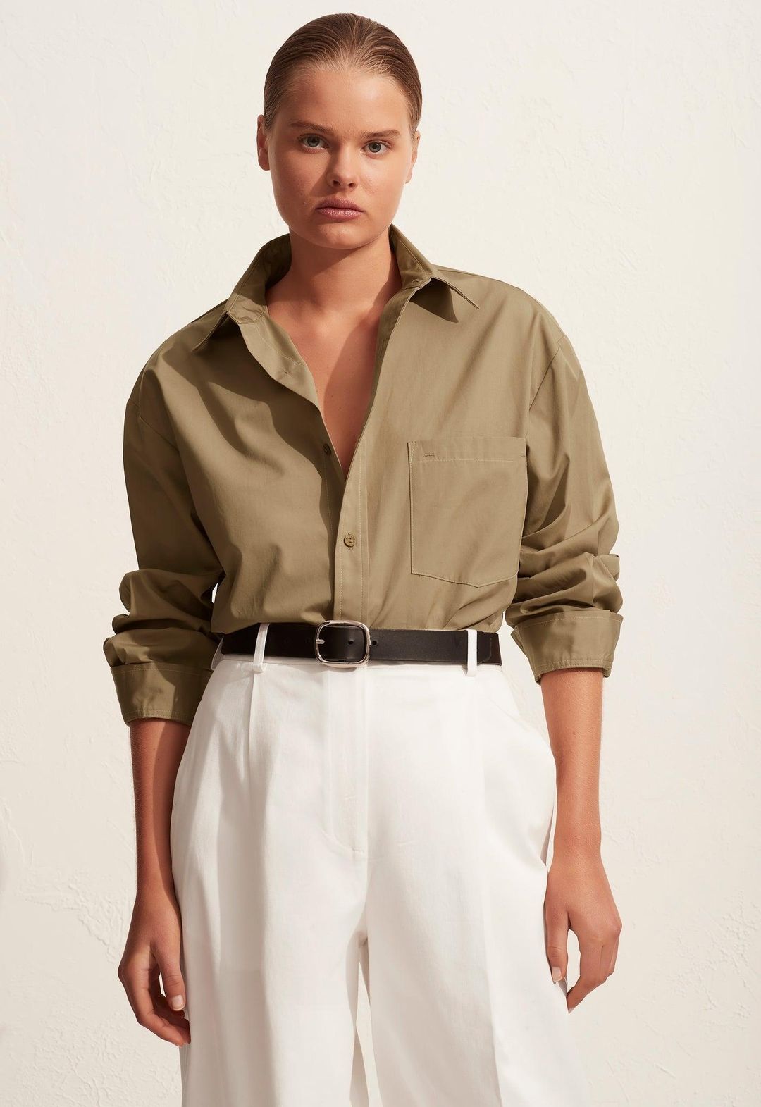 Classic Pocket Shirt Stone #3