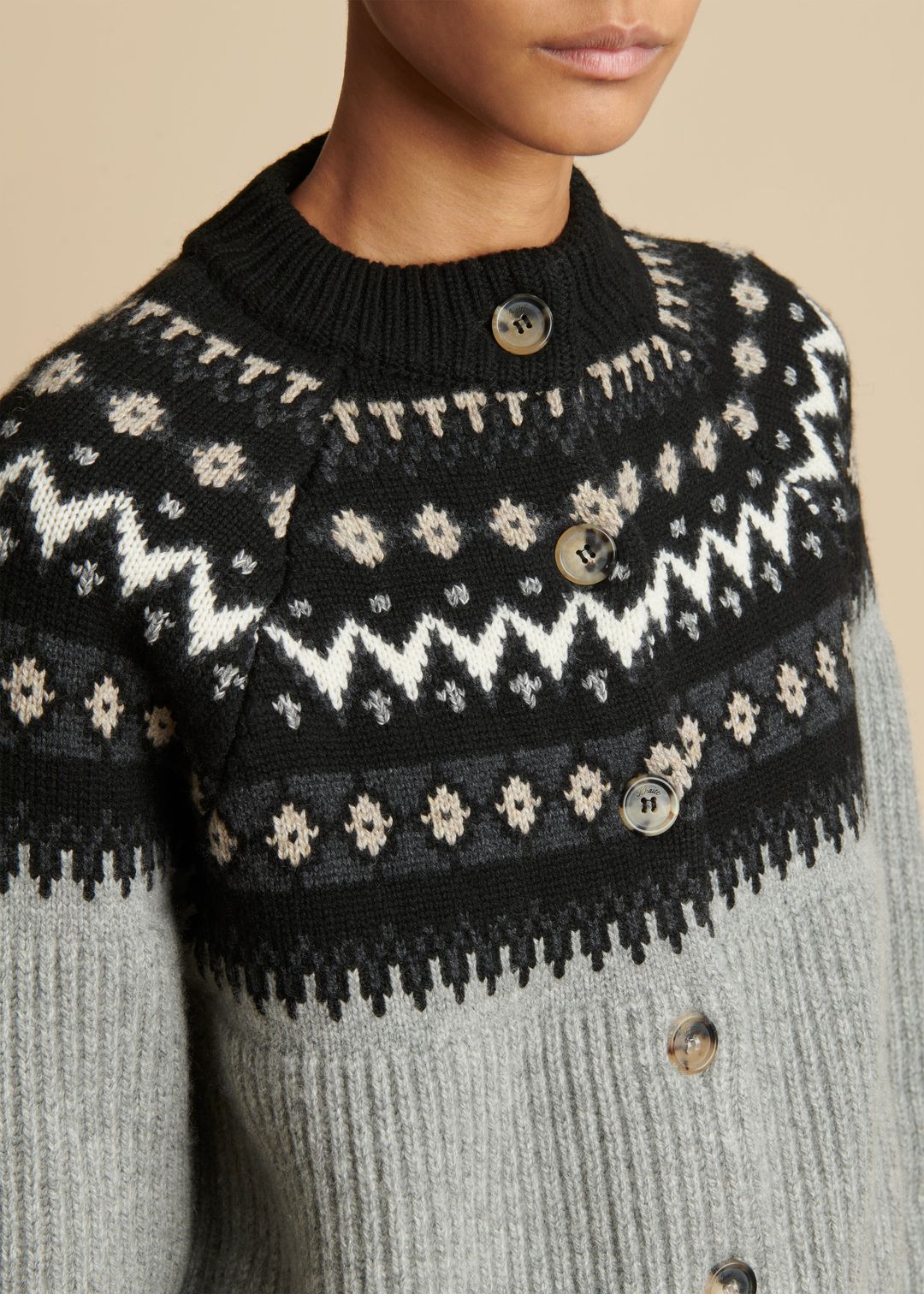 The Michaela Cardigan in Neutral Multi #5