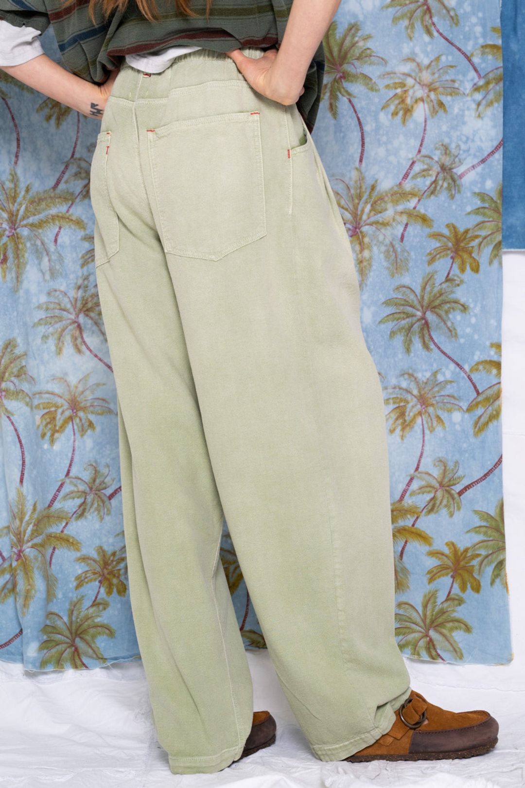 P40 Z Boys Japan 8oz Cotton/Linen Sunfaded Basil #6