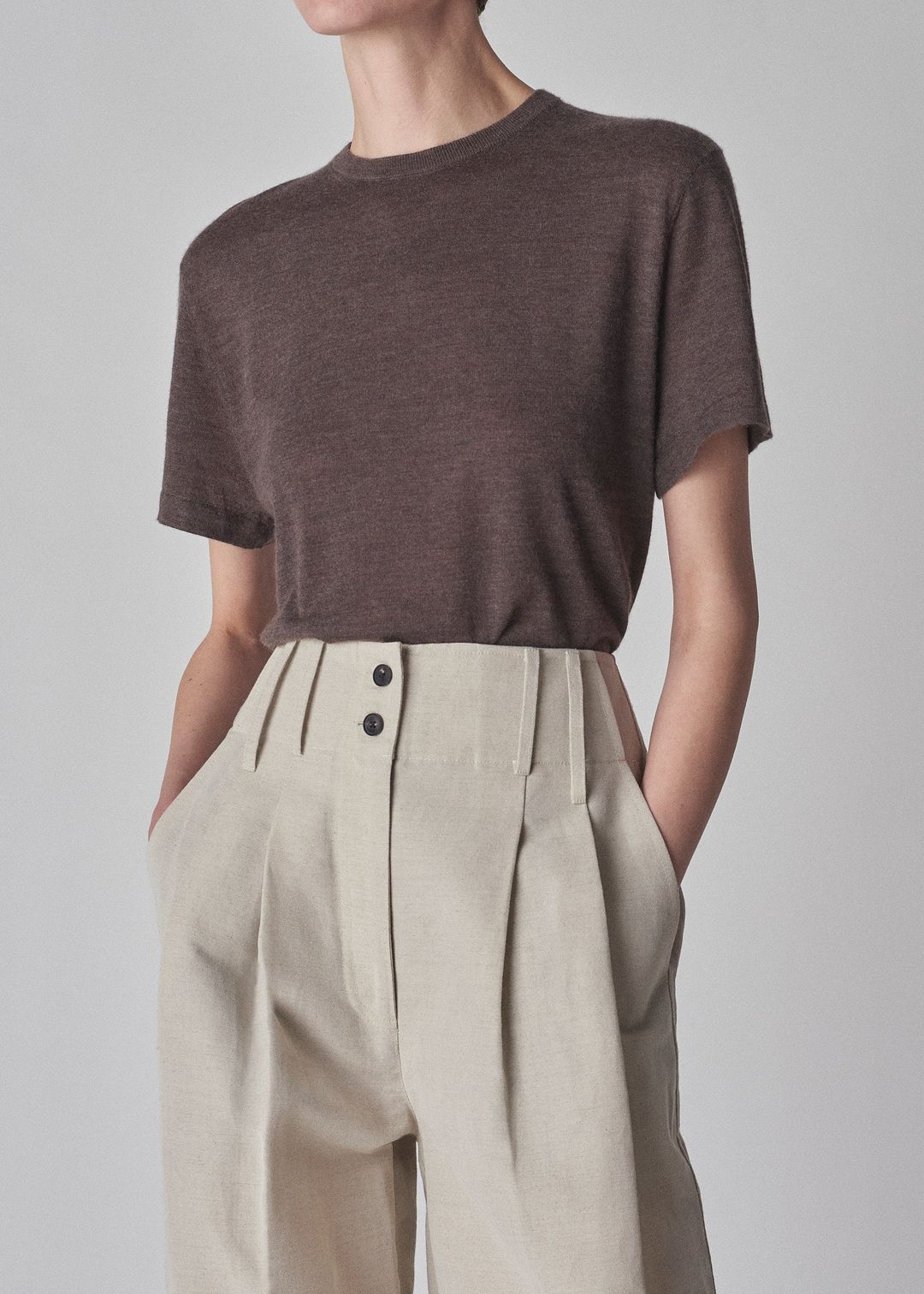 Casual Trouser in Linen - Clay #4