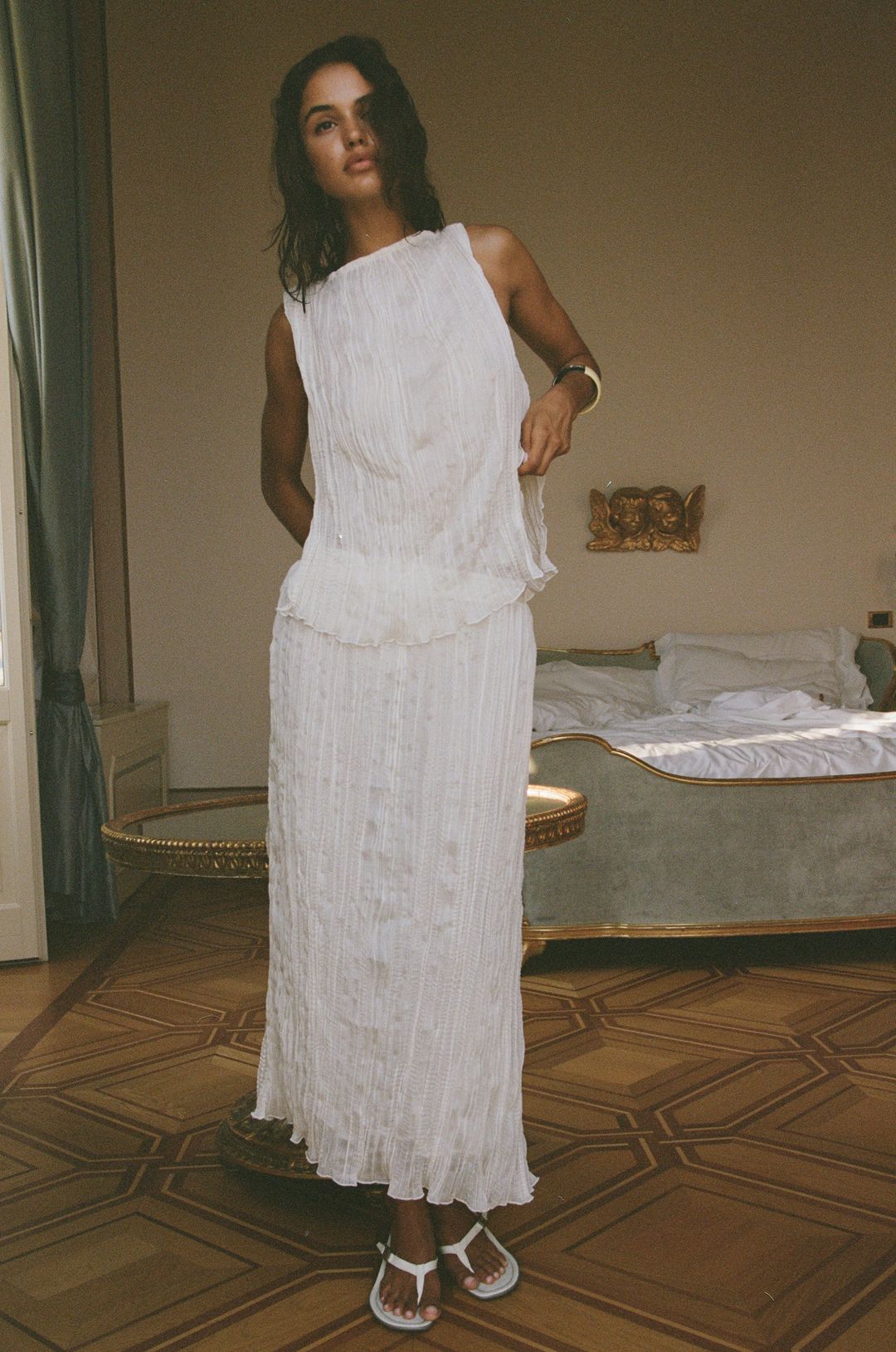 Kea Midi Skirt | Cream #5