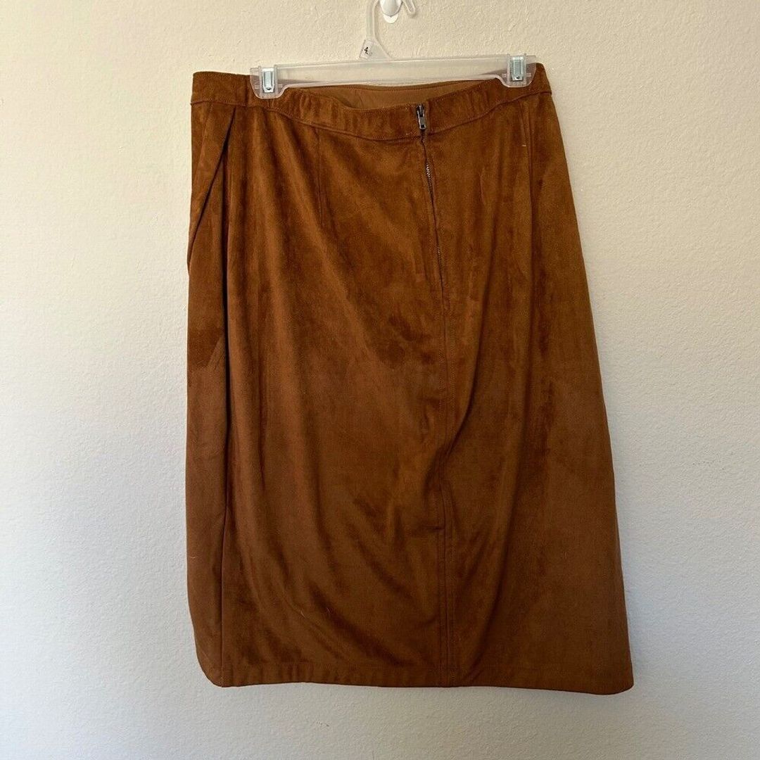 Abercrombie and Fitch Faux Suede Skirt with Slit #6